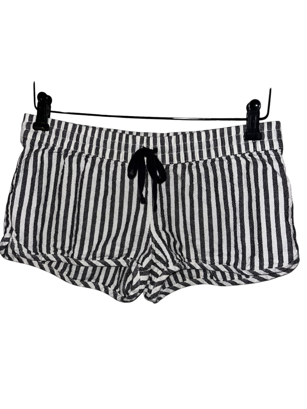 Hurley Black and White Striped Women’s Shorts